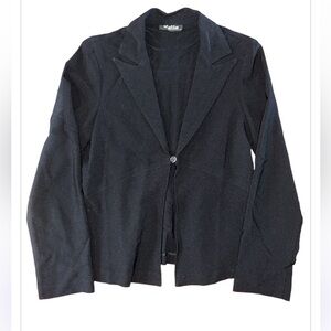 Y2K Valia Black one button blazer
